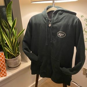 Like New! NY JETS Fleece-Lined Zip-up Sweatshirt - Medium